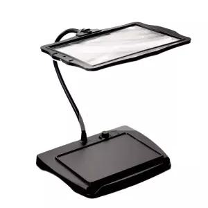 탁상형 돋보기 독서용 확대경 고화질 확대기 어르신 고배율 스탠드 조명 독서