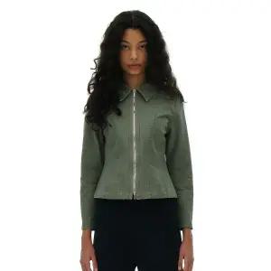 매장정품 파르티멘토 PARTIMENTO WOMEN 워시드 코튼 집업 자켓_라이트 카키 PW-2466KH 688308