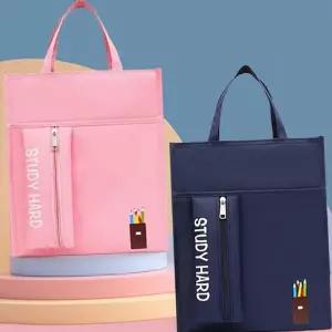 아동 보조 가방 초등 학교 신발 학생 보조 가방 주머니 책가방 데일리 패브릭 캔버스 캐주얼 간편 포켓