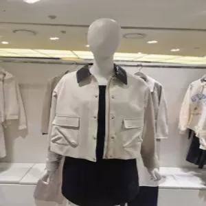 [AK분당점] [올리브데올리브] 카라 배색 래더 자켓(OW5SM227)