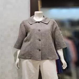 [벨라디터치] V1F2JK33 카라넥 린넨 자켓