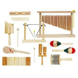 정서안정 사회성발달 원목악기 10종세트 어린이집교구 돌봄교실 방과후 소근육발달 악기교구