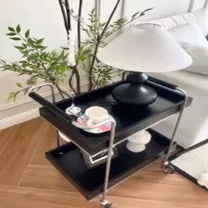 원목 서빙카트 호텔 룸서비스 주방 업소용 이동식 트롤리