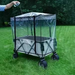 캠핑 웨건 손수례 레인커버 모기장 바람막이 덮개