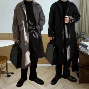 [프리오]발마칸 롱코트 울코트 오버핏 겨울 아우터 연말룩(3Color)