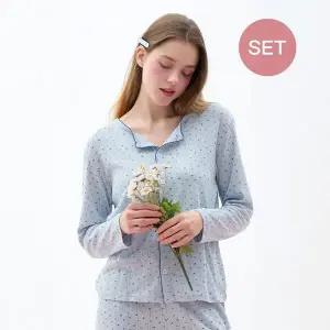 [애니바디]여성 아일렛 가디건 세트_플라워 ANLA26S72 EIC