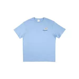 디스커버리  공용 바시티 그래픽 반팔 티셔츠 DXRS5C043-DBS