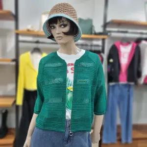 베네통/애플아울렛/마혼방 자수 포인트 집업 가디건/BAKC64531