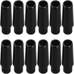 ZGLUZP 12개 블랙 0.355인치 골프 페룰 언 팁 샤프트 클럽 슬리브 어댑터와 호환