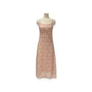 [롯데백화점]트위 플라워 프린트 슬리브리스 롱 원피스 TODDFOP012