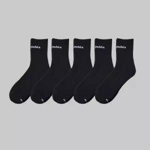 [더삭스]컬럼비아 베이직중목파일라지로고 5족 블랙