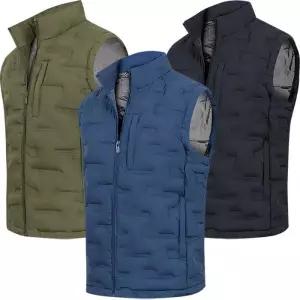 [디바옴므]심리스 경량패딩 발열안감 하이넥 집업 조끼 고주파