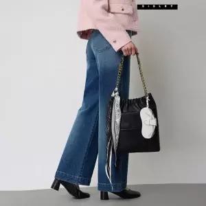 시슬리 [아울렛] 페이즐리 실크 스카프 SCMFA1611