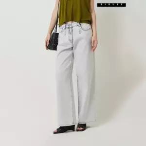 시슬리 [아울렛] 스노우워싱 와이드 데님 팬츠 SADPC5631