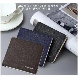 캔버스반지갑 WILLIAMPOLO 임페리얼 폴 남성 캔버스 반지갑
