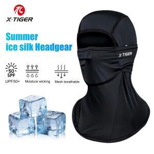 X-TIGER 여름 오토바이 Balaclava 얼음 실크 선 스크린 페이스 마스크 오토바이 낚시 자전거 방풍 스카프