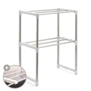 전자렌지선반2단/전자렌지받침대 주방선반 렌지진열대