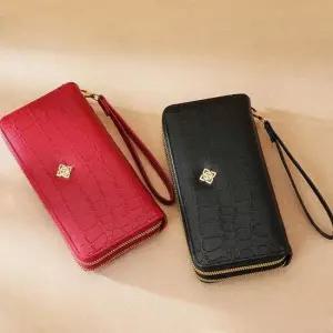 심플무늬 지퍼지갑 2단 편한 심플무늬 지퍼지갑 ELZ 엄마선물