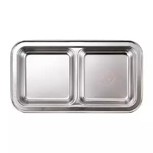 [알티피아]유아 스텐 간식 접시 1P 디저트 그릇 식판 나눔 식기 유치원식판