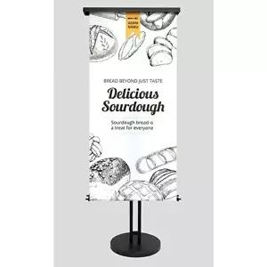 고품질 현수막 루프 입간판 배너 광고 철제 스탠드형 거치대 배너제작 배너출력 x배너 배너거치대 WFLT7EX