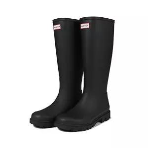 [헌터]헌터 우먼스 다운포어 톨 레인부츠 여성 장화 블랙 HFRW0001251-BLK