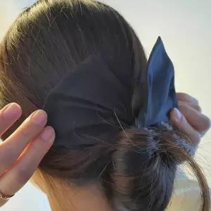 와이어 올림머리 헤어밴드 당고머리끈 블랙 밴드