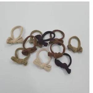 데일리 브라우니 리본머리끈 10P 리본머리끈 머리고무