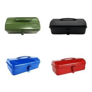 휴대용 도구 상자 철 조직 가슴 다기능 핸들 빈 손 수리 보관 운반 케이스