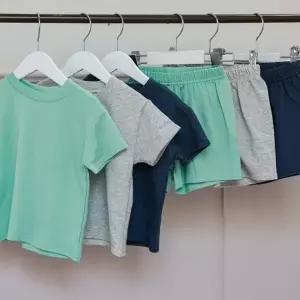 여름 미니쥬리 상하복 B D 팬츠 바지 여아티셔츠 유아 상하 남아티셔츠 동복 아동 세트 복