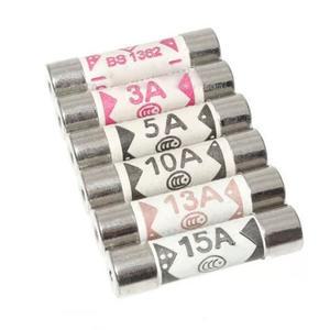 영국 플러그 퓨즈, 세라믹 튜브 국내 하우스 홀드 메인 카트리지 BS1362, 3A, 5A, 10A, 6X25, 10 개