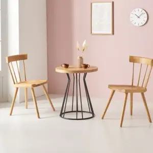 CZ4681 원형 테이블 블랙스틸 600 2colors 원형테이블 라운드테이블 티테이블 카페테이블