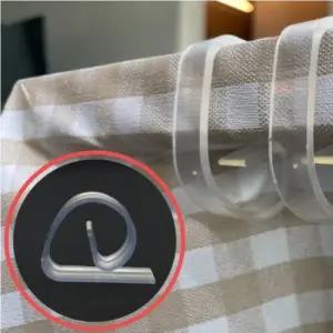 4개 투명 플라스틱 식탁보 고정 클립 테이블보 집게 식탁보고정 테이블보고정 식탁보홀더