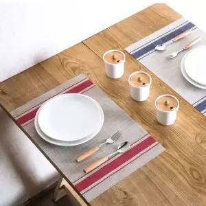 고급 테이블 식탁 플레이팅 깔개 매트 스트라이프 식탁유리대용 품격식탁매트