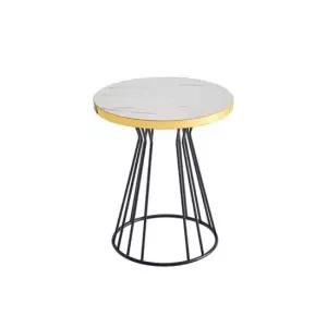 CZ4694 원형 골드 테이블 블랙스틸 600 2colors 원형테이블 라운드테이블 티테이블 카페테이블