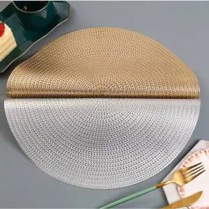 고급 테이블 식탁 플레이팅 깔개 덮개 매트 원형 식탁유리대용 품격식탁매트