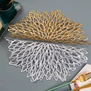 고급 테이블 식탁 플레이팅 깔개 덮개 매트 플라워 식탁유리대용 품격식탁매트