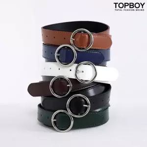 [탑보이] 남성 링 버클 레더 벨트 (JP002)