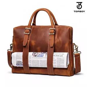 [탑보이] 천연 카우 레더 클래식 빈티지 크로스백 (BP020)