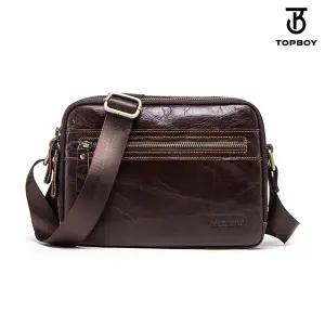 [탑보이] 빈티지 오일 카우 레더 크로스백 (BP106)