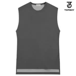 [탑보이] 오버핏 라운드 피그먼트 나시 (ON095)