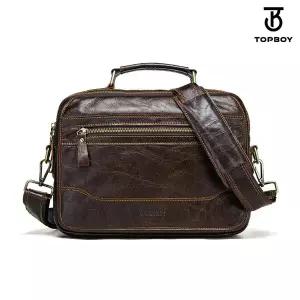 [탑보이] 빈티지 레더 베이직 스퀘어 크로스백 (BP107)