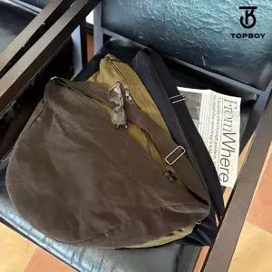 [탑보이] 소프트 패브릭 하프문 크로스 숄더백 (AWBG005)