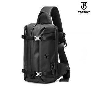 [탑보이] 더블 스트랩 심플 로고 슬링 크로스백 (BG359)