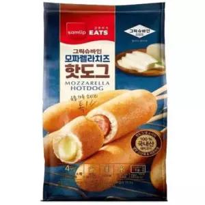 (오티삼립)그릭슈바인 모짜렐라치즈 핫도그 4개입(320g) 12봉
