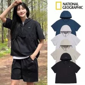 내셔널지오그래픽 남여공용 아델리 경량 우븐 스트레치 반팔 아노락 N252UFT141 431093