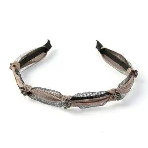 플라워 큐빅 머리띠 헤어 액세서리 밴드