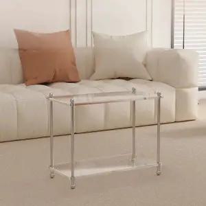 [하프클럽/]투명 아크릴 수납장 바건 2단 모듈 가벼운 창고 2단