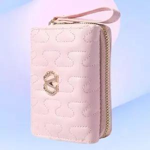 [하프클럽/]여자 30대 20대 레드 예쁜 지퍼 지폐 월렛 지갑