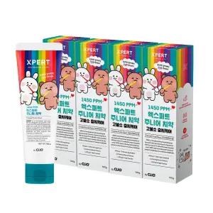 크리오 엑스퍼트 어린이 치약 고불소 충치케어 트로피칼 후르츠향 100g X 4개