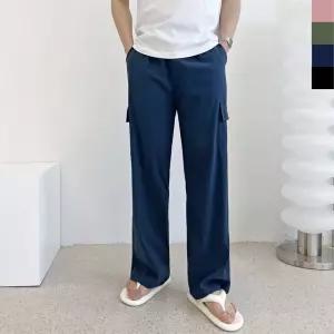 남자 데일리 편안한 아이스쿨 와이드 카고 팬츠